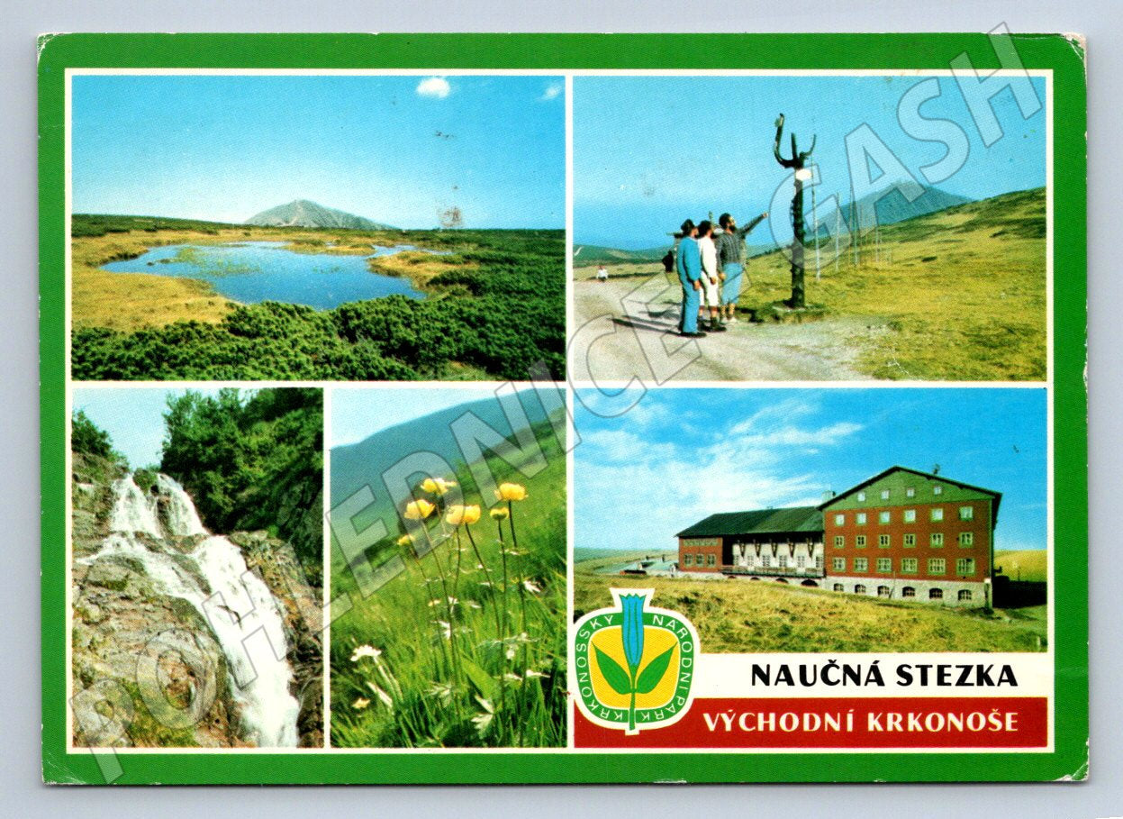 Pohlednice Naučná stezka Východní Krkonoše 1977 odeslaná (P2237)