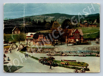 Pohlednice Špindlerův Mlýn Krkonoše malý formát (P2238)
