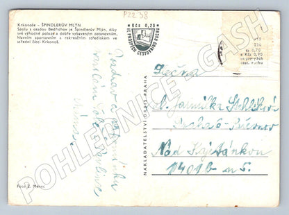 Pohlednice Špindlerův Mlýn Krkonoše malý formát (P2238)