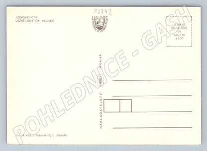 Pohlednice Jizerské hory Lázně Libverda Hejnice Obří sud (P2242)