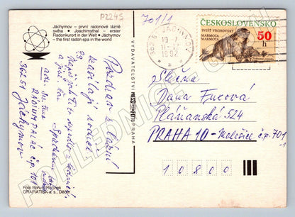 Pohlednice Jáchymov Radium Palác 1992 (P2245)