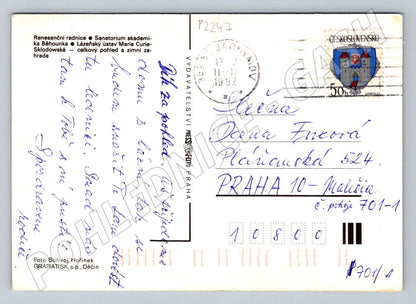 Pohlednice Jáchymov více záběrů 1992 PP (P2247)