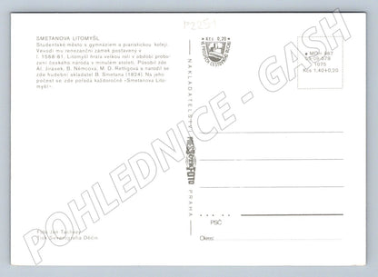 Pohlednice Smetanova Litomyšl velký formát Československo (P2251)
