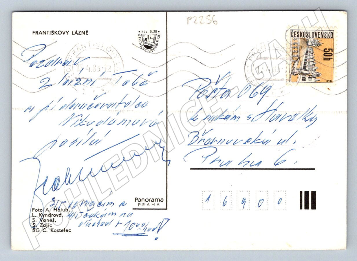 Pohlednice Františkovy Lázně více pohledů 1983 PP (P2256)