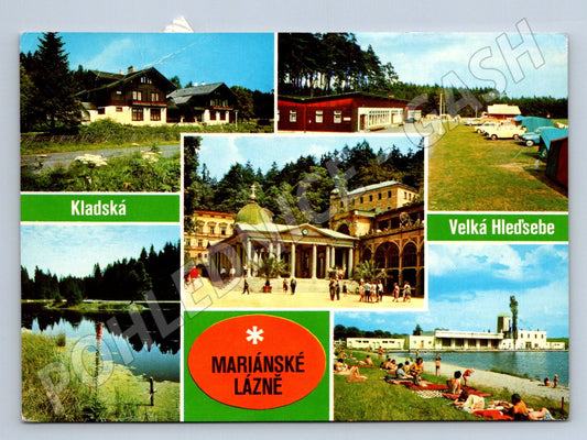 Pohlednice Mariánské Lázně a okolí Kladsko Velká Hleďsebe 1974 (P2264)