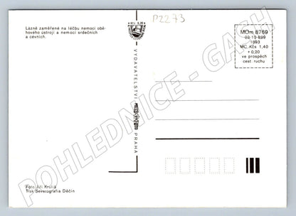 Pohlednice Konstantinovy Lázně lázeňské budovy a kolonáda (P2273)