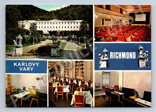 Pohlednice Karlovy Vary sanatorium Richmond raz 1972 (P2278)