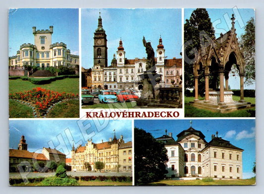 Pohlednice Královéhradecko více záběrů PP ČSR (P2279)