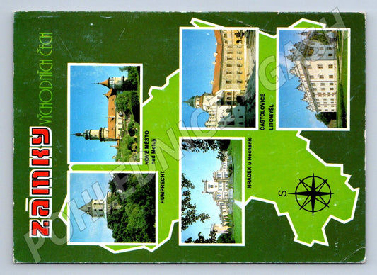 Pohlednice Zámky východních Čech Častolovice Litomyšl Hrádek (P2282)