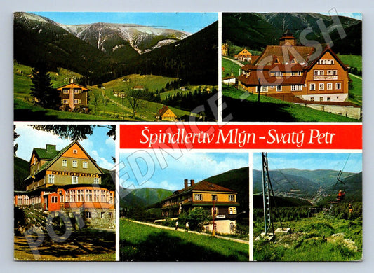 Pohlednice Špindlerův Mlýn Svatý Petr Krkonoše 1978 (P2284)