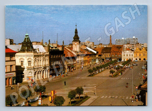 Pohlednice Rakovník Husovo náměstí historická (P2287)