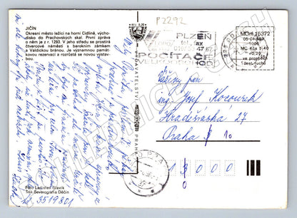 Pohlednice Jičín velký formát použito 1989 (P2292)