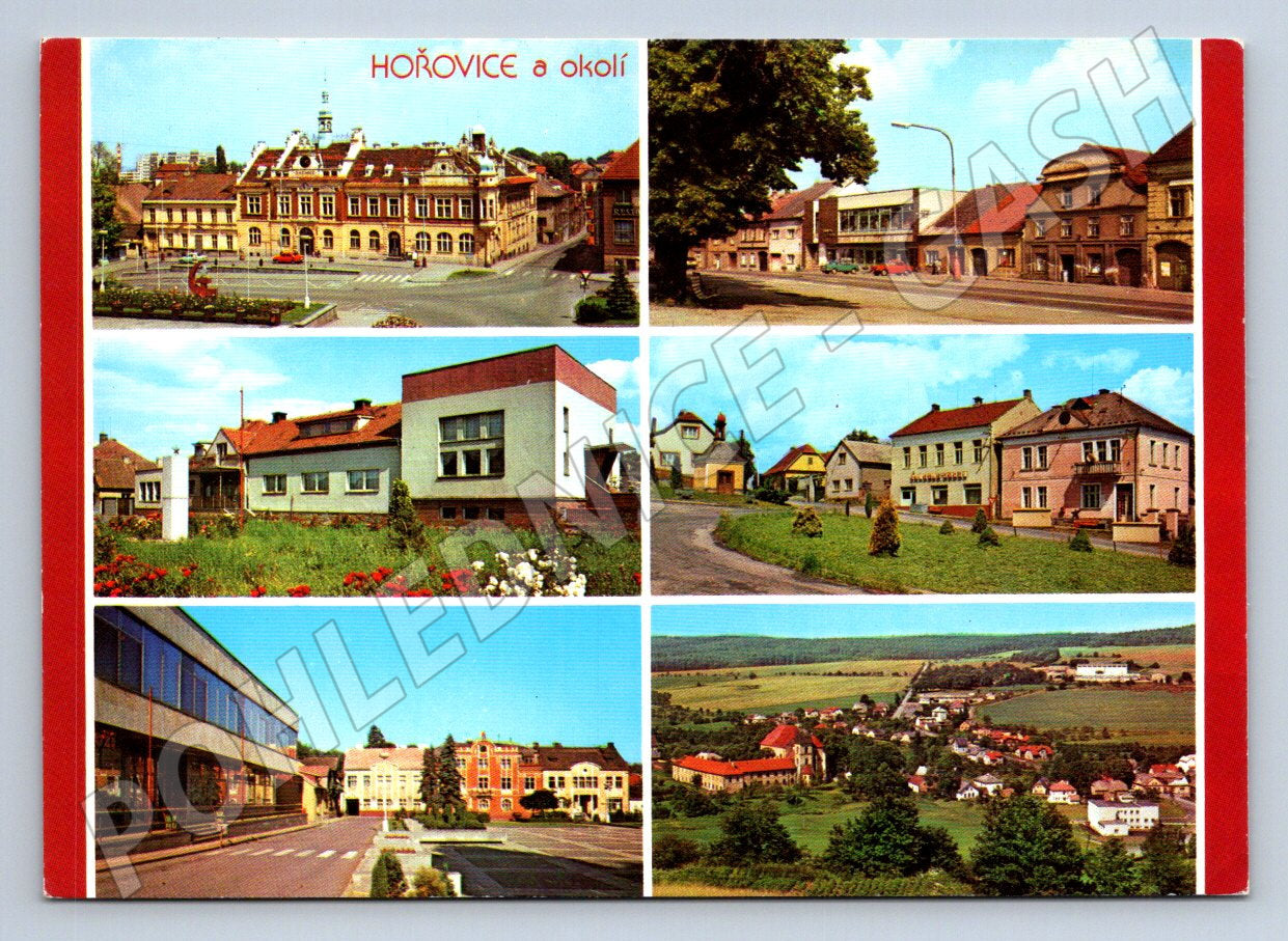 Pohlednice Hořovice a okolí více záběrů velký formát 90 léta (P2294)