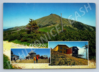 Pohlednice Sněžka 1602 m Krkonoše velký formát 1993 (P2295)