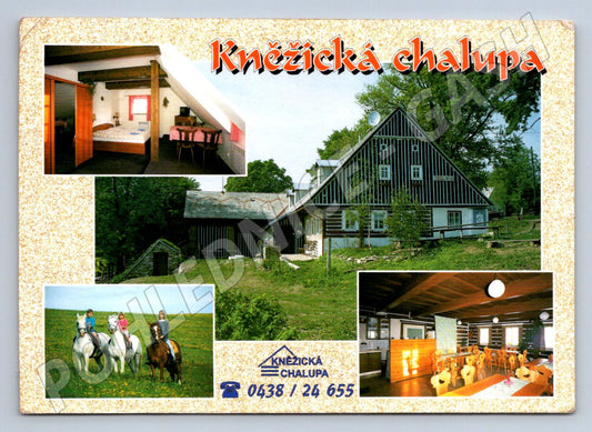 Pohlednice Kněžická chalupa Vrchlabí koně interiéry (P2296)