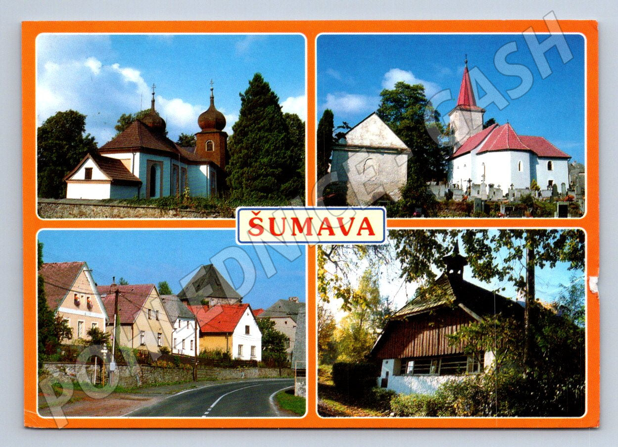 Pohlednice Šumava více pohledů PP 1995 (P2297)
