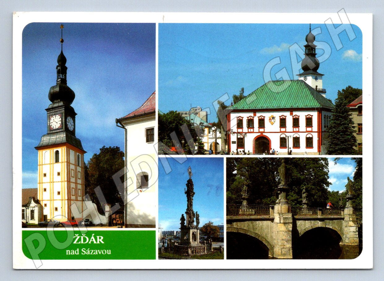Pohlednice Žďár nad Sázavou pamětihodnosti 1999 (P2308)