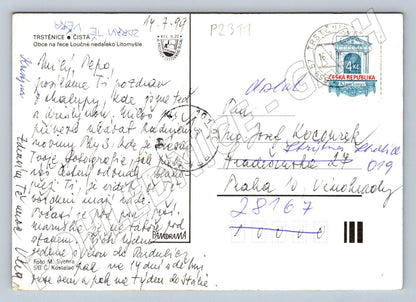 Pohlednice Trstěnice Čistá u Litomyšle 1999 PP (P2311)