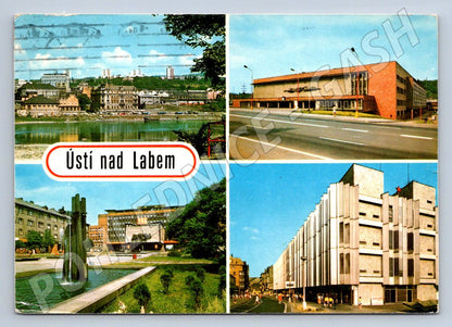 Pohlednice Ústí nad Labem koláž PP 1983 (P2317)