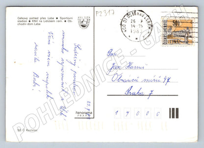 Pohlednice Ústí nad Labem koláž PP 1983 (P2317)