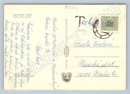 Pohlednice Mariánské Lázně Ferdinandův pramen raz (P2322)