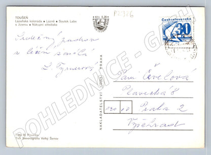 Pohlednice Toušeň lázeňská kolonáda PP Československo (P2326)