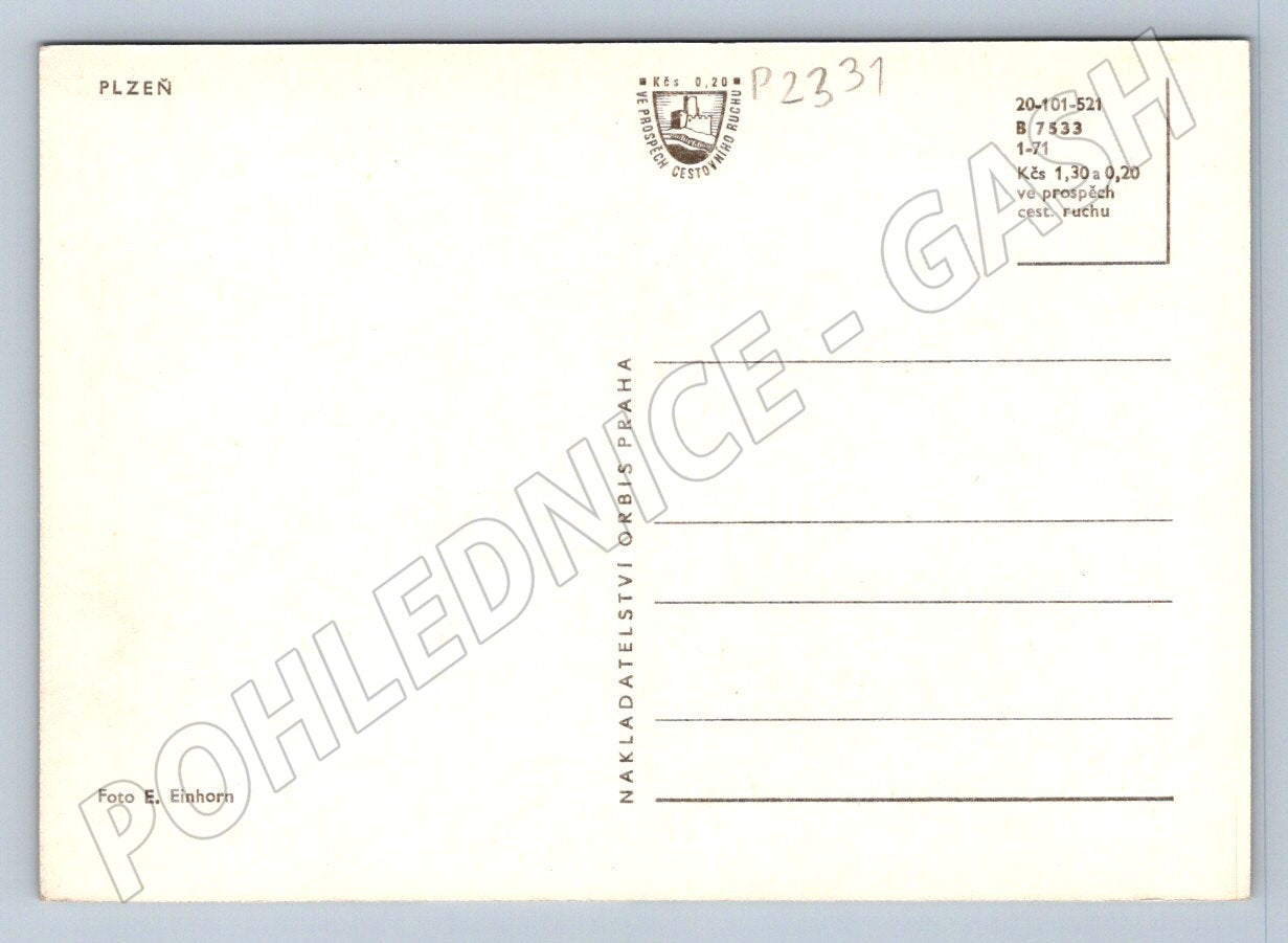 Pohlednice Plzeň koláž Orbis (P2331)