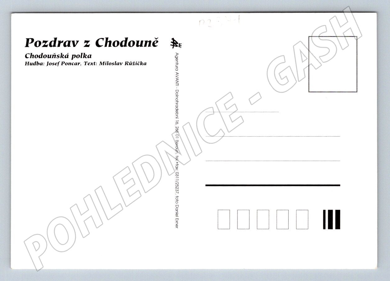 Pohlednice Chodouň pozdrav koláž (P2341)