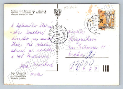 Pohlednice Kostelec n Č lesy Vyžlovka Jevany koláž PP 1982 (P2347)