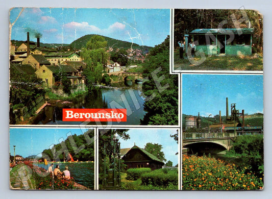 Pohlednice Berounsko koláž PP ČSR zn (P2348)