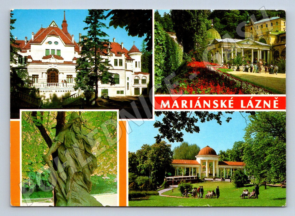 Pohlednice Mariánské Lázně koláž (P2356)