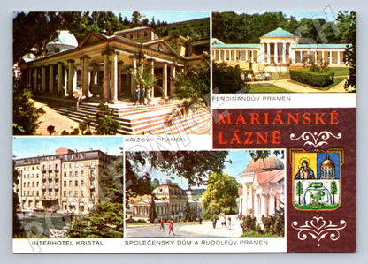 Pohlednice Mariánské Lázně koláž (P2361)