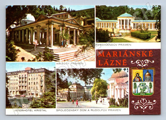 Pohlednice Mariánské Lázně koláž (P2361)