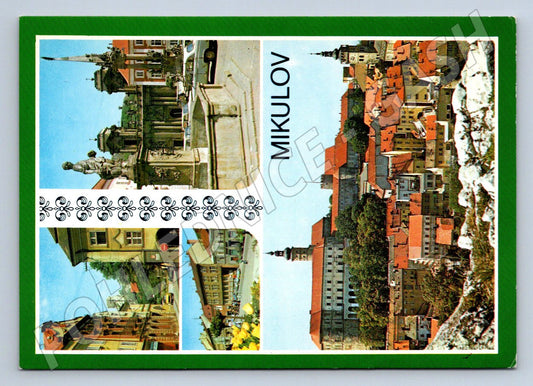 Pohlednice Mikulov zámek a centrum (P2363)