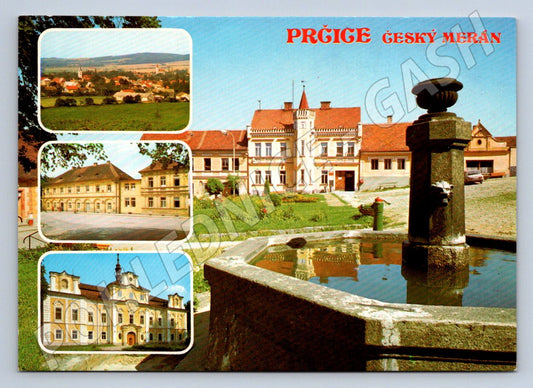 Pohlednice Prčice zámek a památky ČSSR (P2380)