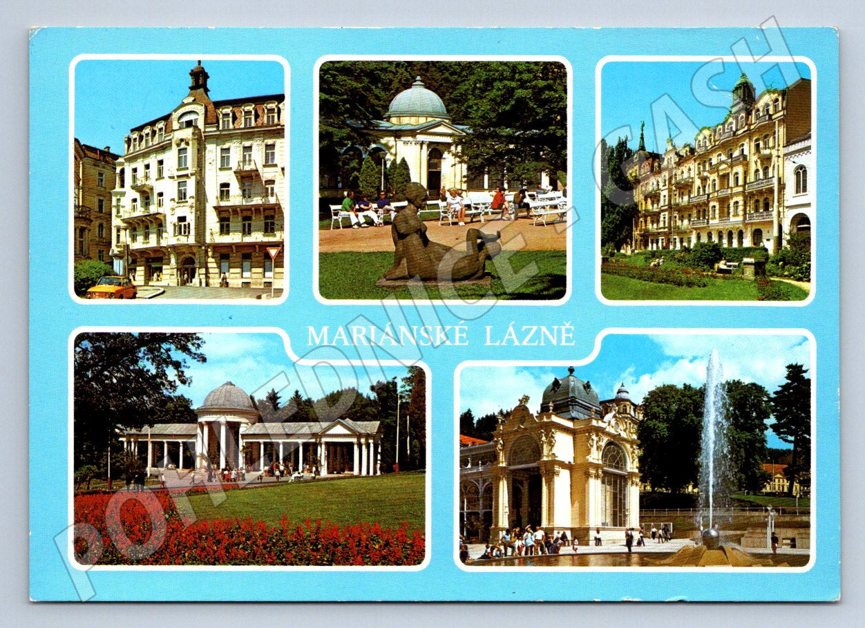 Pohlednice Mariánské Lázně Československo PP 1990 (P2383)