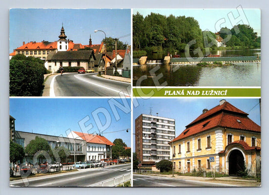 Pohlednice Planá nad Lužnicí koláž zn Masaryk (P2387)