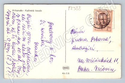 Pohlednice Krkonoše Kolínská bouda (P2388)