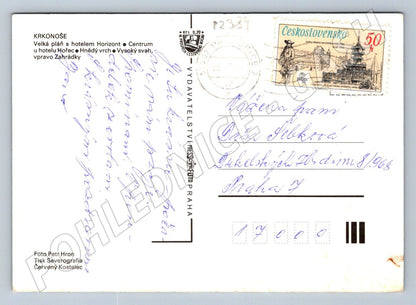 Pohlednice Krkonoše Pec pod Sněžkou koláž PP (P2389)