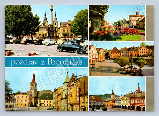 Pohlednice Podorlicko pozdrav historická náměstí Orlické hory (P2394)