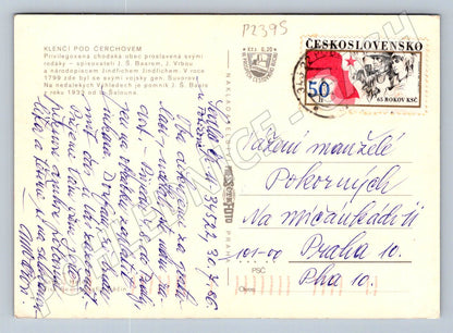Pohlednice Klenčí pod Čerchovem památky a krajina ČSR (P2395)