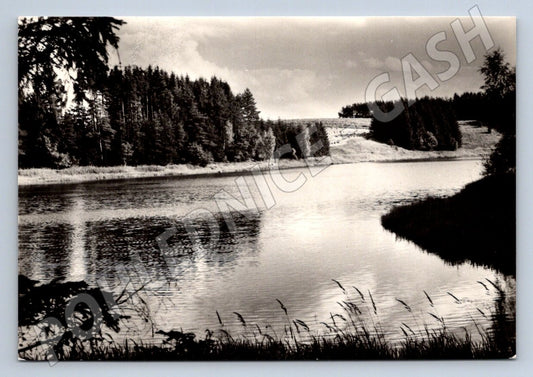 Pohlednice Kunžak rybník Komorník Orbis (P2398)