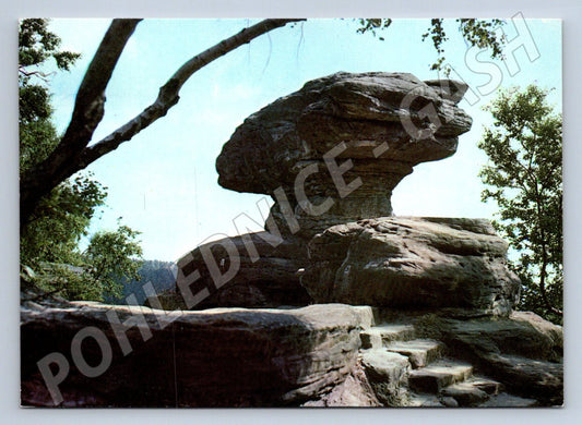 Pohlednice Tiské stěny Hřib Českosaské Švýcarsko 1979 (P2409)