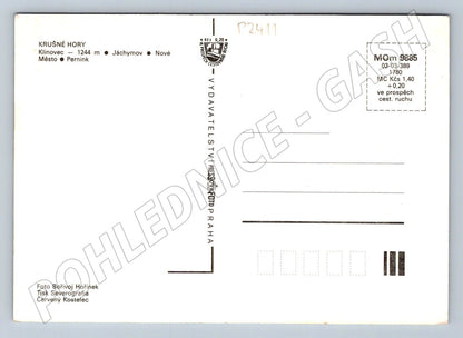 Pohlednice Krušné hory zimní Klínovec Jáchymov (P2411)