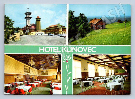Pohlednice Krušné hory Hotel Klínovec interiéry 1244 m (P2412)