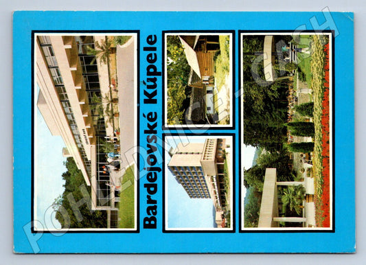 Pohlednice Bardejovské Kúpele koláž architektura PP (P2418)