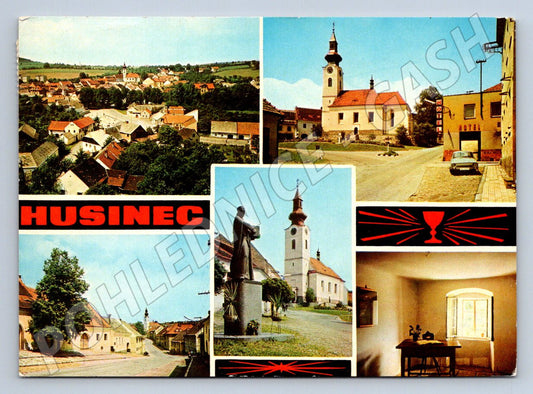 Pohlednice Husinec koláž PP 1976 (P2425)