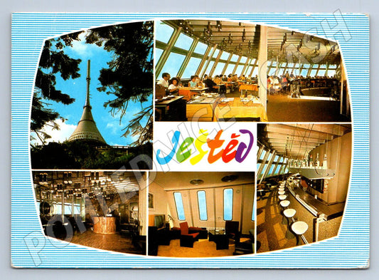 Pohlednice Ještěd vysílač hotel restaurace u Liberce (P2426)