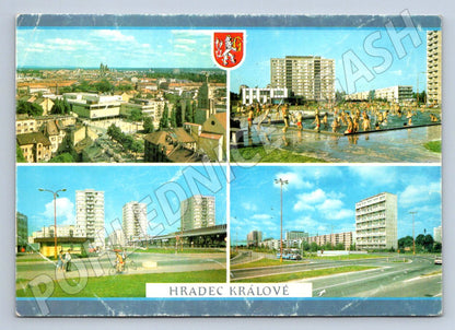 Pohlednice Hradec Králové koláž ČSSR zn raz (P2433)