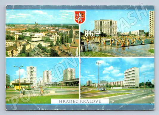 Pohlednice Hradec Králové koláž ČSSR zn raz (P2433)
